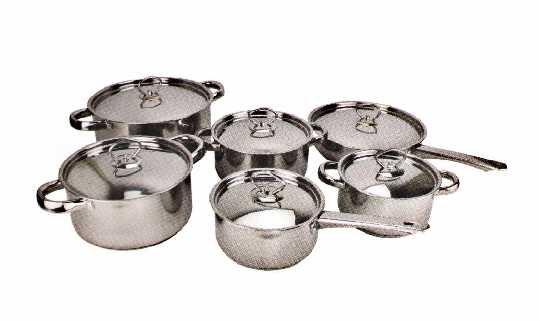 Home Appliance 12PCS Stainless Steel Kitchenware Cooking Pot with Painting PP006