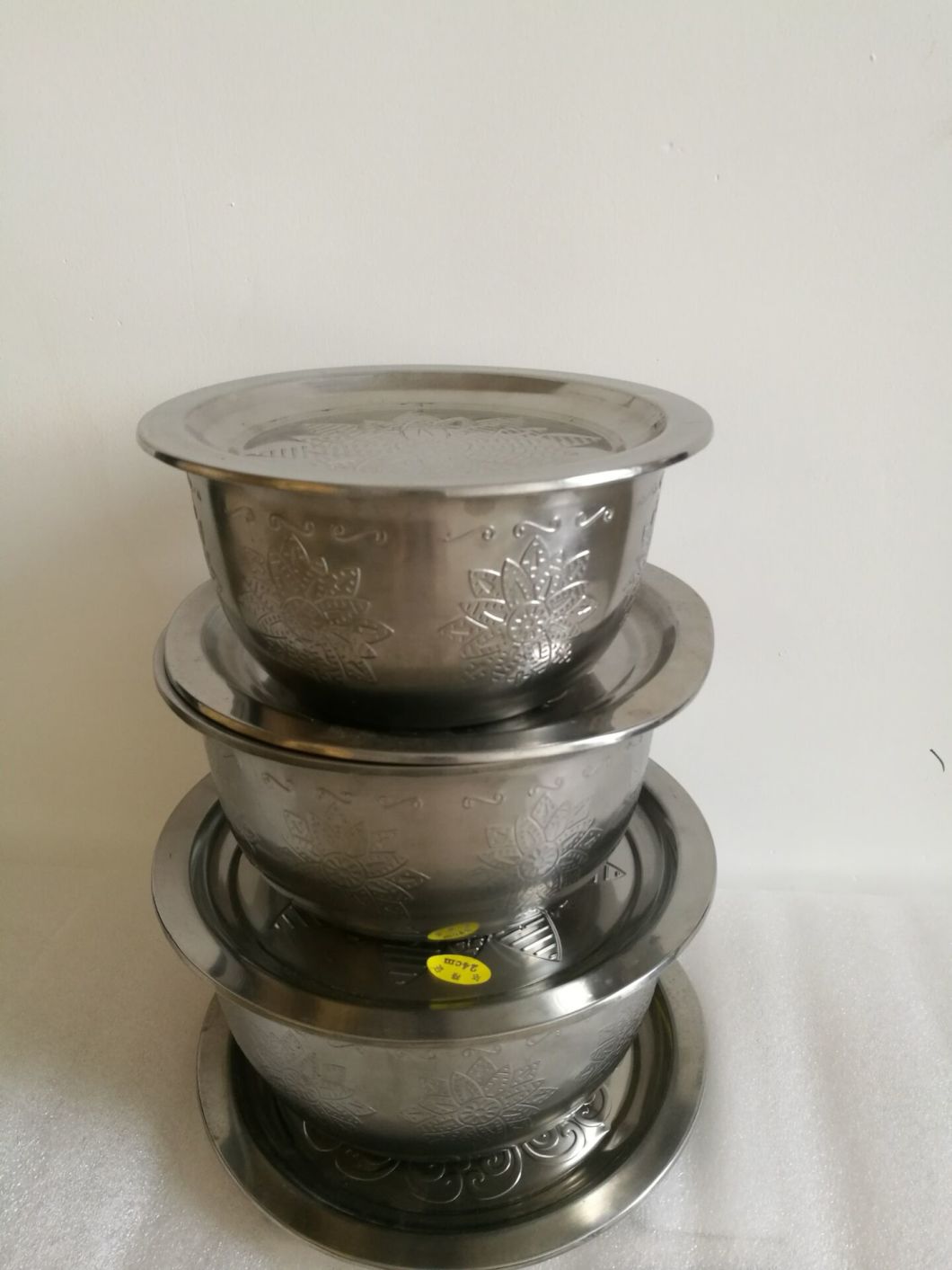 Stainless Steel Belly Shape Bowl with Cover Ss-B1320