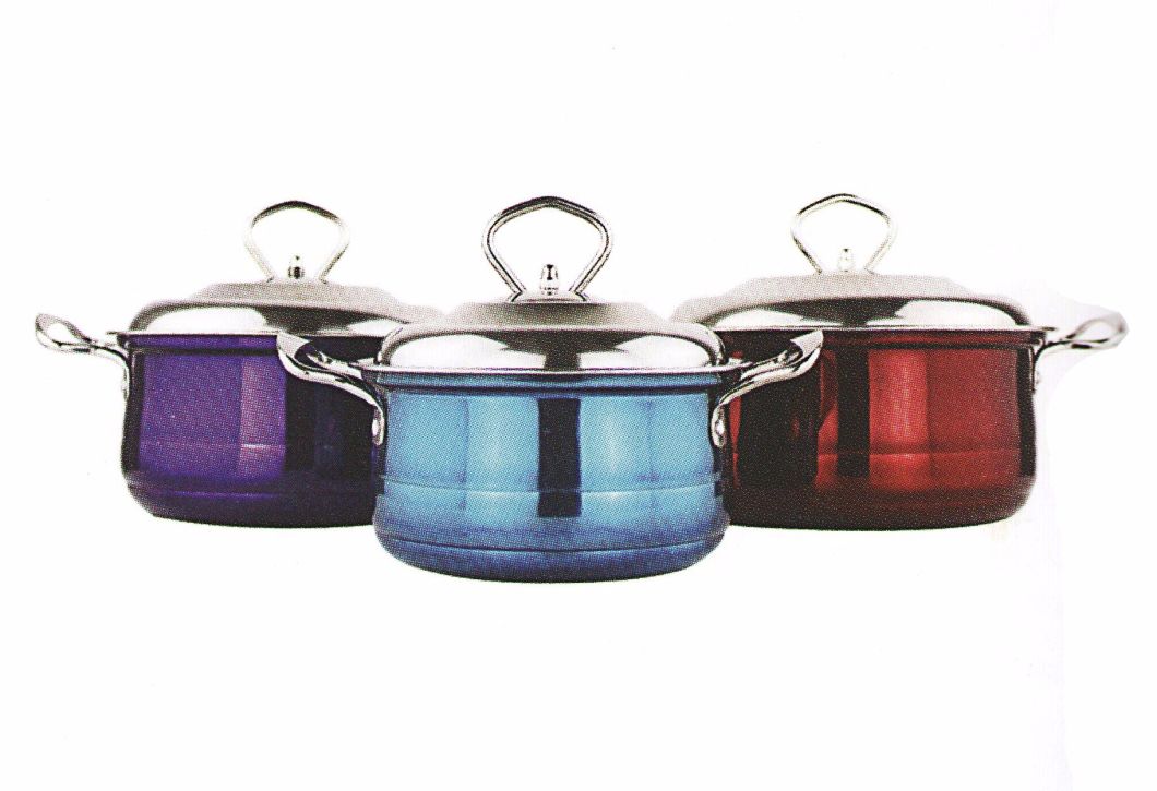 Home Appliance 6PCS Stainless Steel Cooking Pot with Painting PP005
