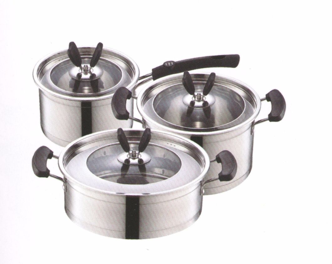 Home Appliance Stainless Steel Kitchen Ware Cooking Pot and Frying Pan PP013