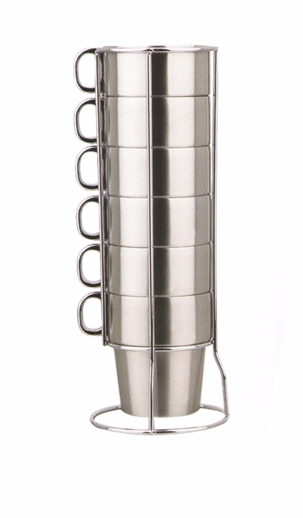 4/6 Sets Series Stainless Steel Coffee Cups Scc022