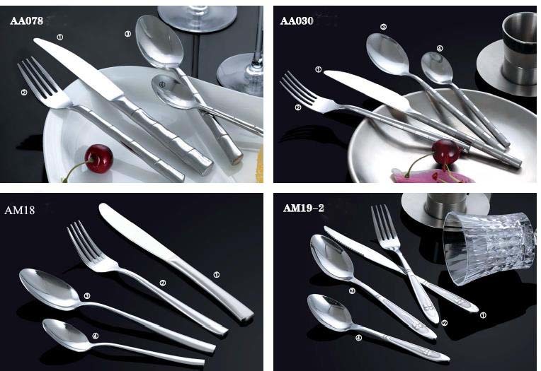 High Quality Hot Sale Stainless Steel Cutlery Dinner Set No. AA078-030-Am18-19