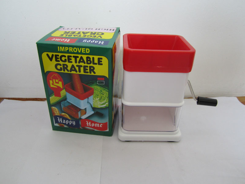 Small Size Plastic Vegetable Grater with Stainlness Steel Parts No. G011-1
