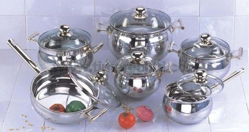 Stainless Steel Cookware Set Cooking Pot Casserole Frying Pan S106