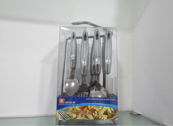 24PCS Stainless Steel Cutlery Tableware Knife Fork Spoon CT24-S05