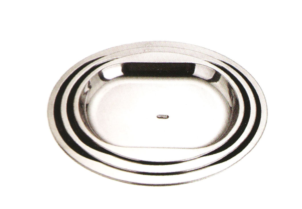 Stainless Steel Kitchenware Round Tray Sp023