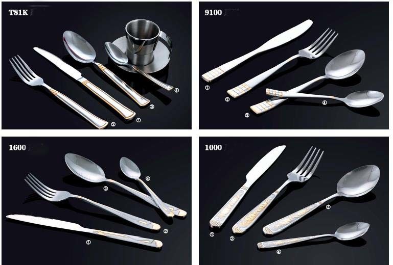 High Quality Hot Sale Stainless Steel Cutlery Dinner Set No. 9100-1000