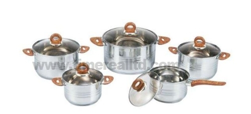 Stainless Steel Cookware Set Cooking Pot Casserole Frying Pan S104