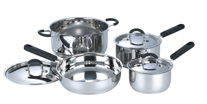 Stainless Steel Cookware Set Cooking Pot Casserole Frying Pan S116