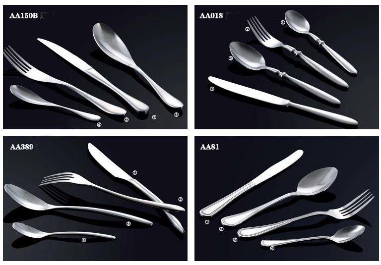 High Quality Hot Sale Stainless Steel Cutlery Dinner Set No. AA150b-018-389