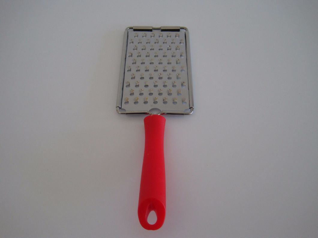 Flat Stainless Steel Vetagetable Grater with Plastic Handle No. G011