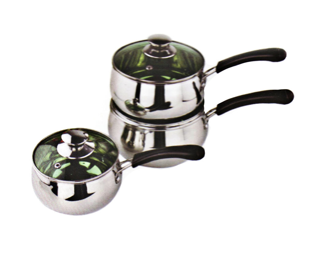 Stainless Steel Cookware Set Cooking Milk Pot Casserole Frying Pan Cp024