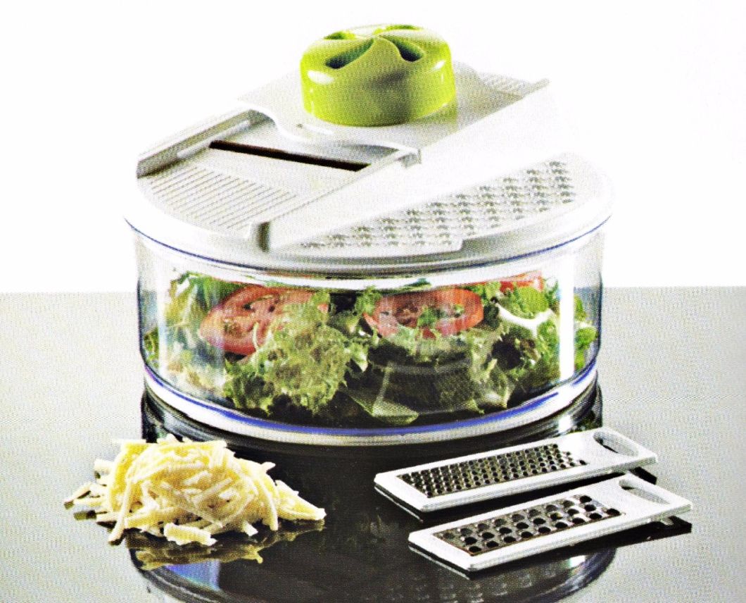 3 in 1 Home Appliance Plastic Food Processor Vegetable Chopper Cutting Machine with Steel Parts No. Cg020