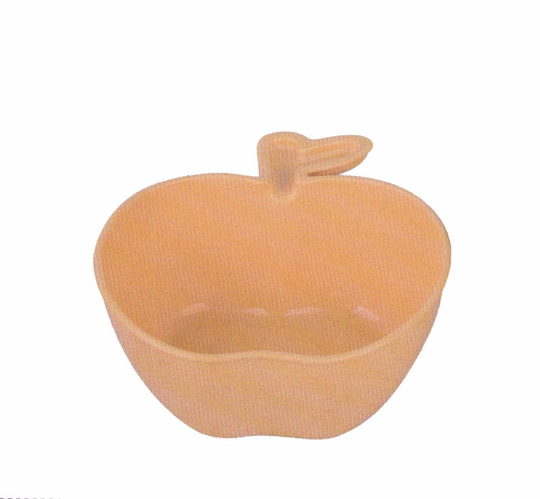 Home Appliance Apple Shape Nature Wheat Bowl Nwc003