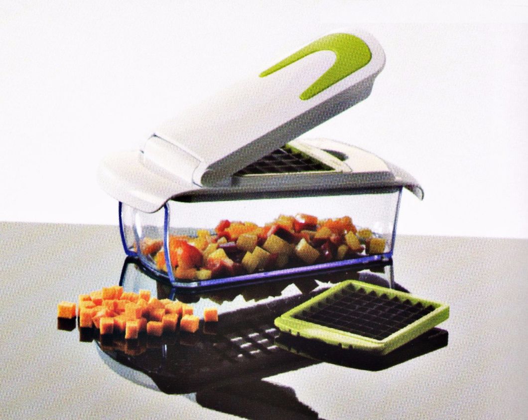 2 in 1 Home Appliance Plastic Food Processor Vegetable Chopper Cutting Machine Set Cg059