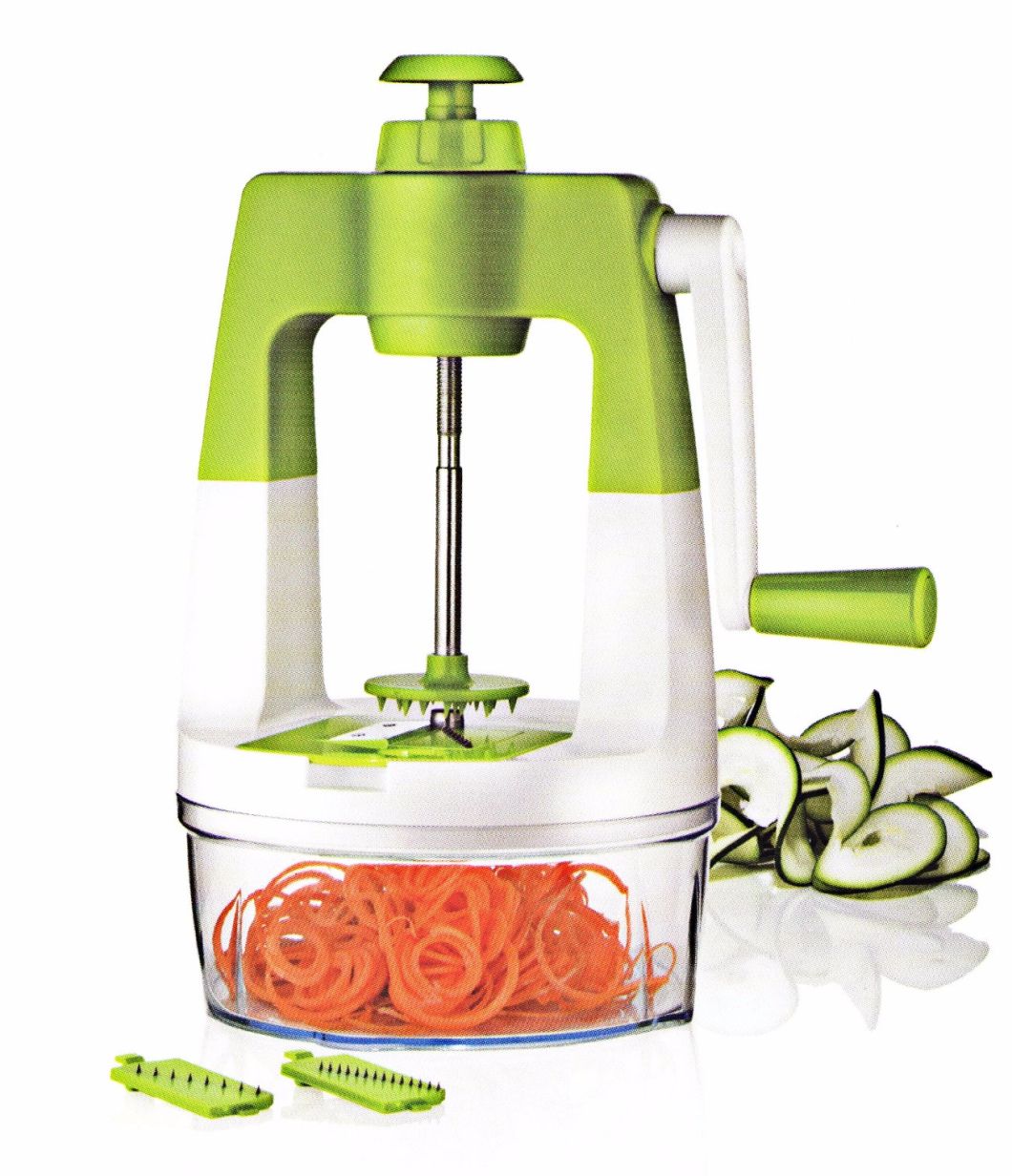 3 in 1 Home Appliance Plastic Food Processor Vegetable Chopper Strappy Cutting Machine Cg027