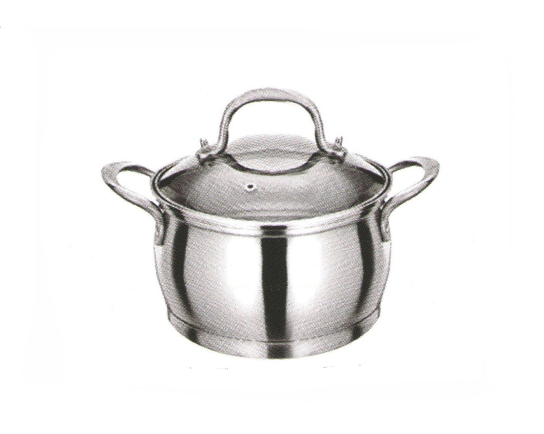 Home Appliance Stainless Steel Cookware Set Cooking Pot with Grass Cover Cp002