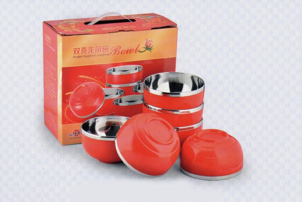 6PCS Stainless Steel Food Box Carrier