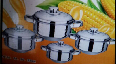 Kitchenwares 8PCS Stainless Steel Cooking Pot Sp4-106