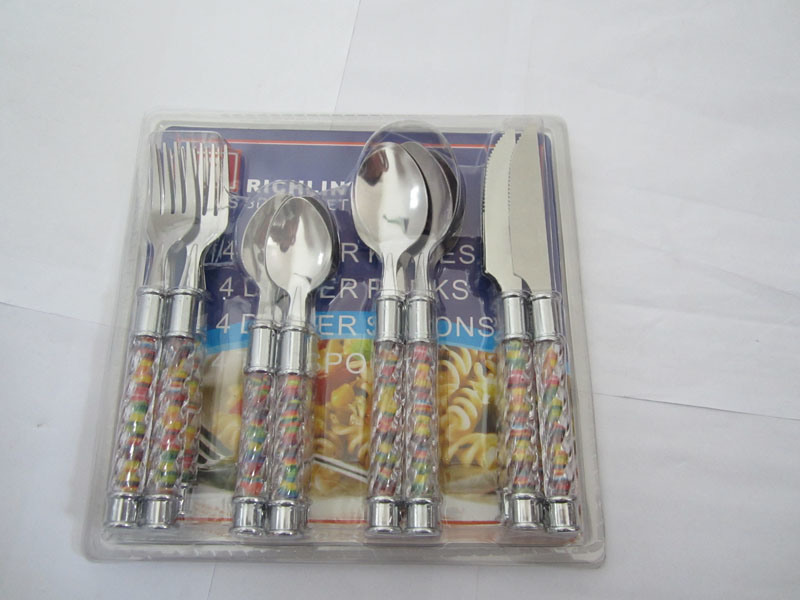 Stainless Steel Dinner Cutlery Sets with Bamboo Handle No. CT16-B03