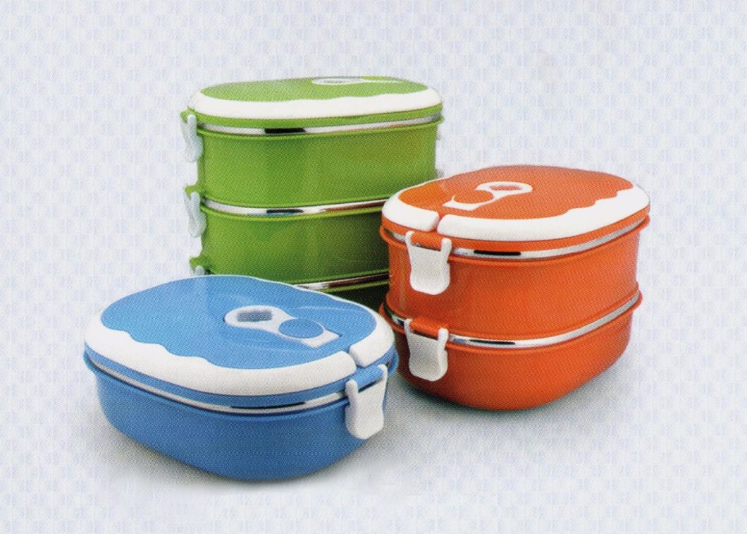 Stainless Steel 3 Layers Lunch Box with Handle